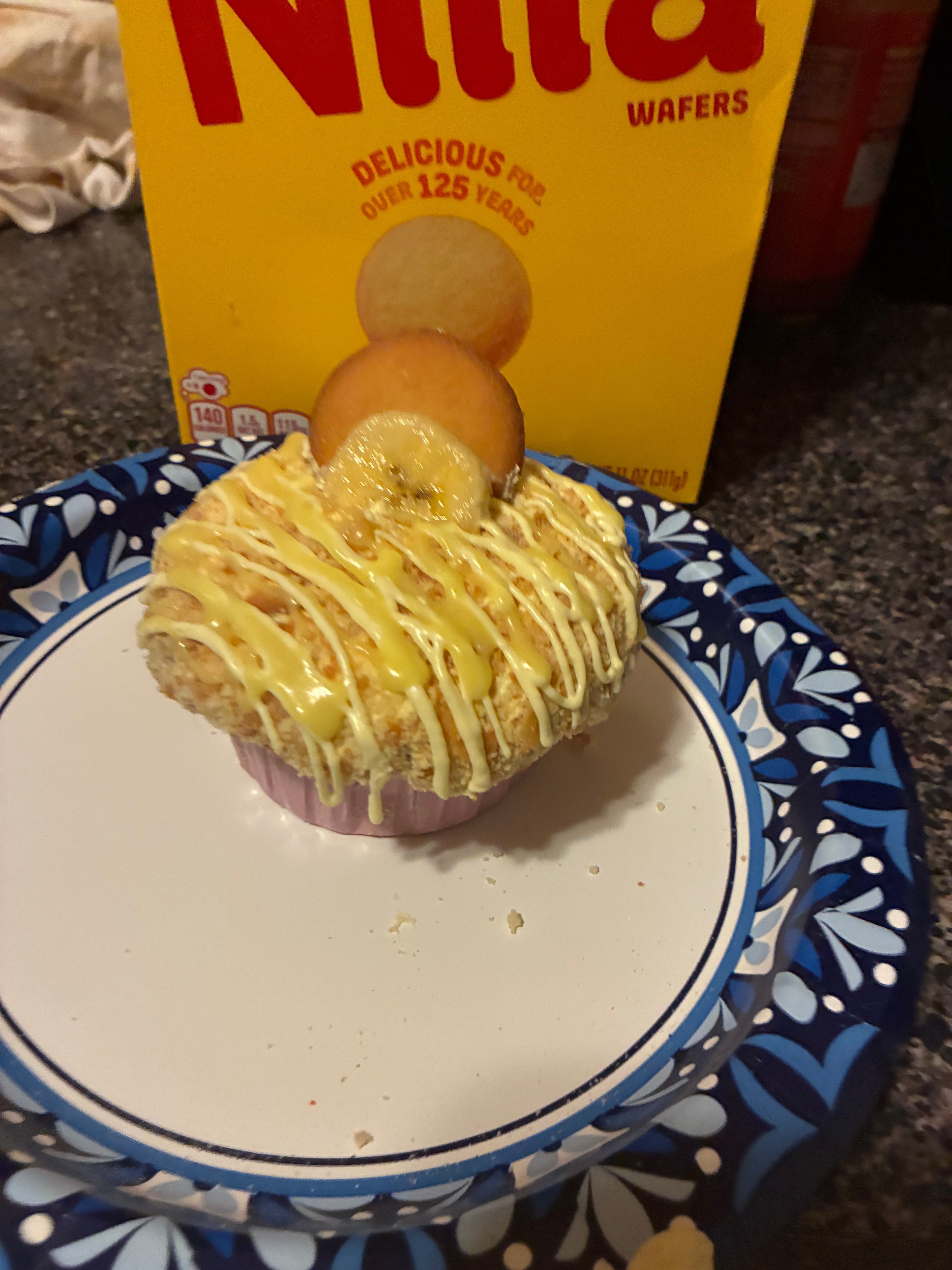 Banana Pudding Cupcake